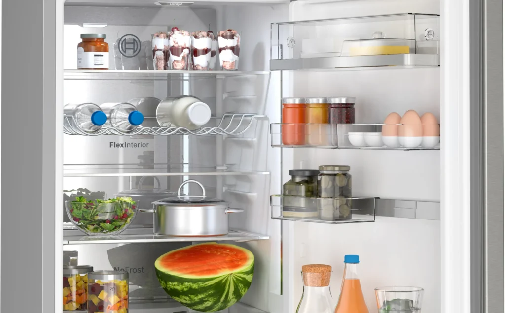 Frigorifero Bosch Serie 6 Frigo combinato da libera installazione 203 x 60 cm Acciaio spazzolato anti-impronta, Total No Frost - KGN39AIAT - immagine 16