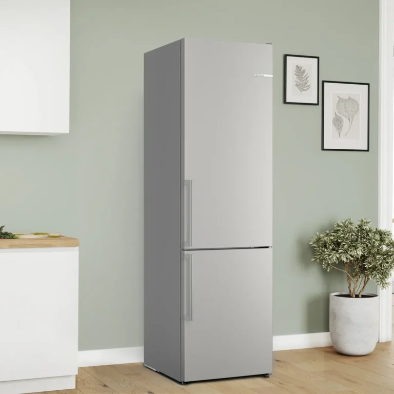 Frigorifero Bosch Serie 6 Frigo combinato da libera installazione 203 x 60 cm Acciaio spazzolato anti-impronta, Total No Frost - KGN39AIAT