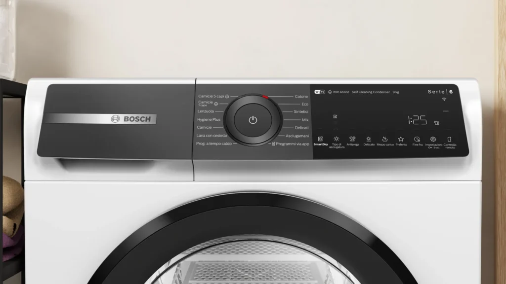 Bosch Asciugatrice a pompa di calore e trattamento con vapore 9 kg Serie 6 - WQH245A0IT - immagine 4