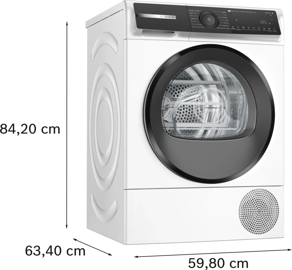 Bosch Asciugatrice a pompa di calore e trattamento con vapore 9 kg Serie 6 - WQH245A0IT - immagine 5
