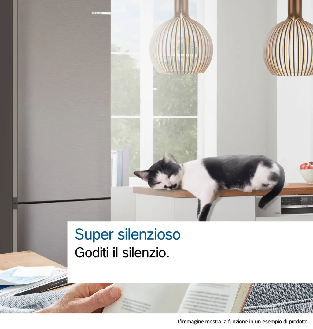 Frigorifero Bosch Serie 6 Frigo combinato da libera installazione 203 x 60 cm Acciaio spazzolato anti-impronta, Total No Frost - KGN39AIAT - immagine 20