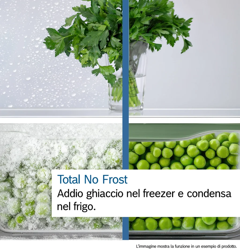 Frigorifero Bosch Serie 6 Frigo combinato da libera installazione 203 x 60 cm Acciaio spazzolato anti-impronta, Total No Frost - KGN39AIAT - immagine 19