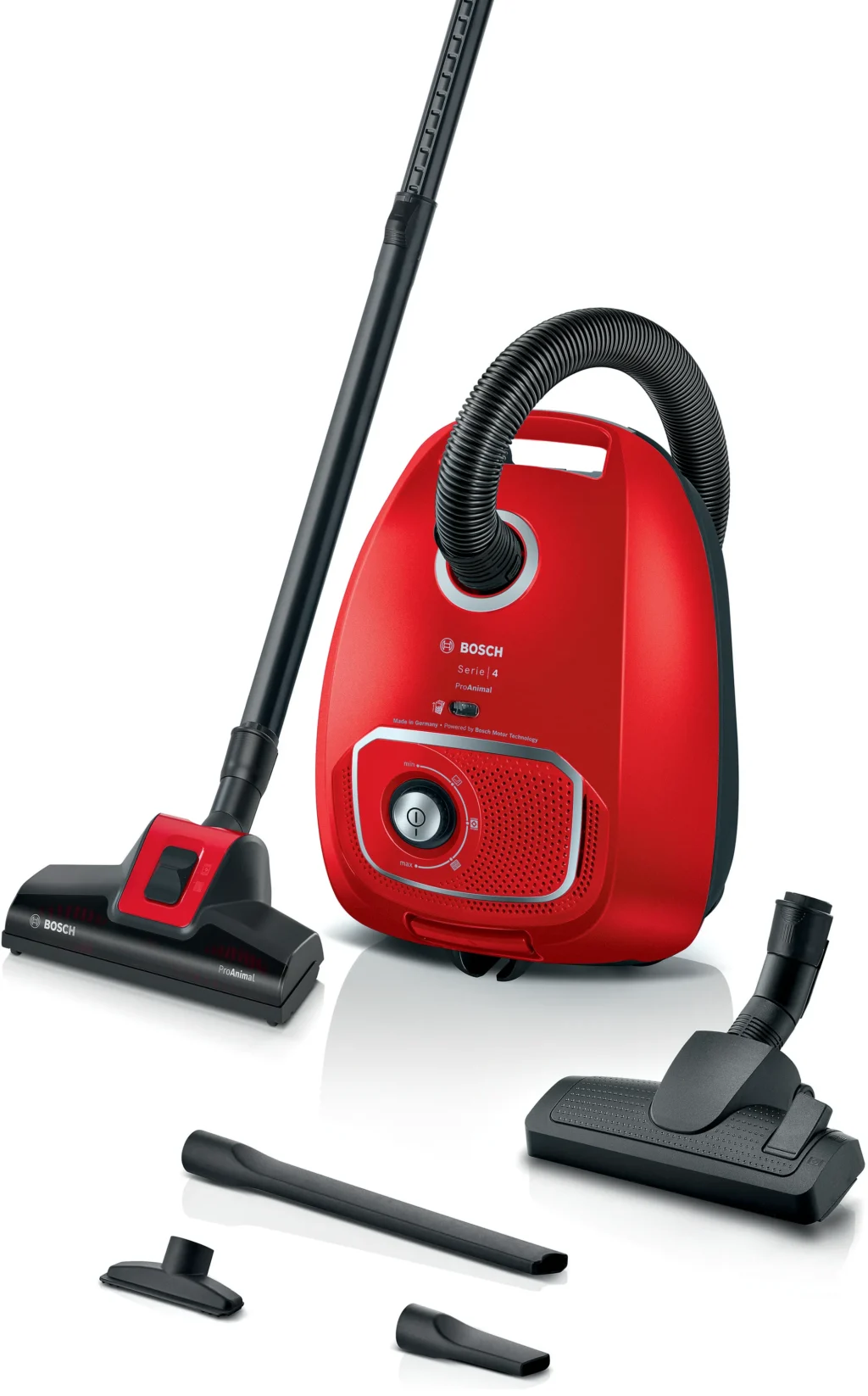 Bosch Serie 4 Aspirapolvere con sacco ProAnimal Rosso - BGB41PET1