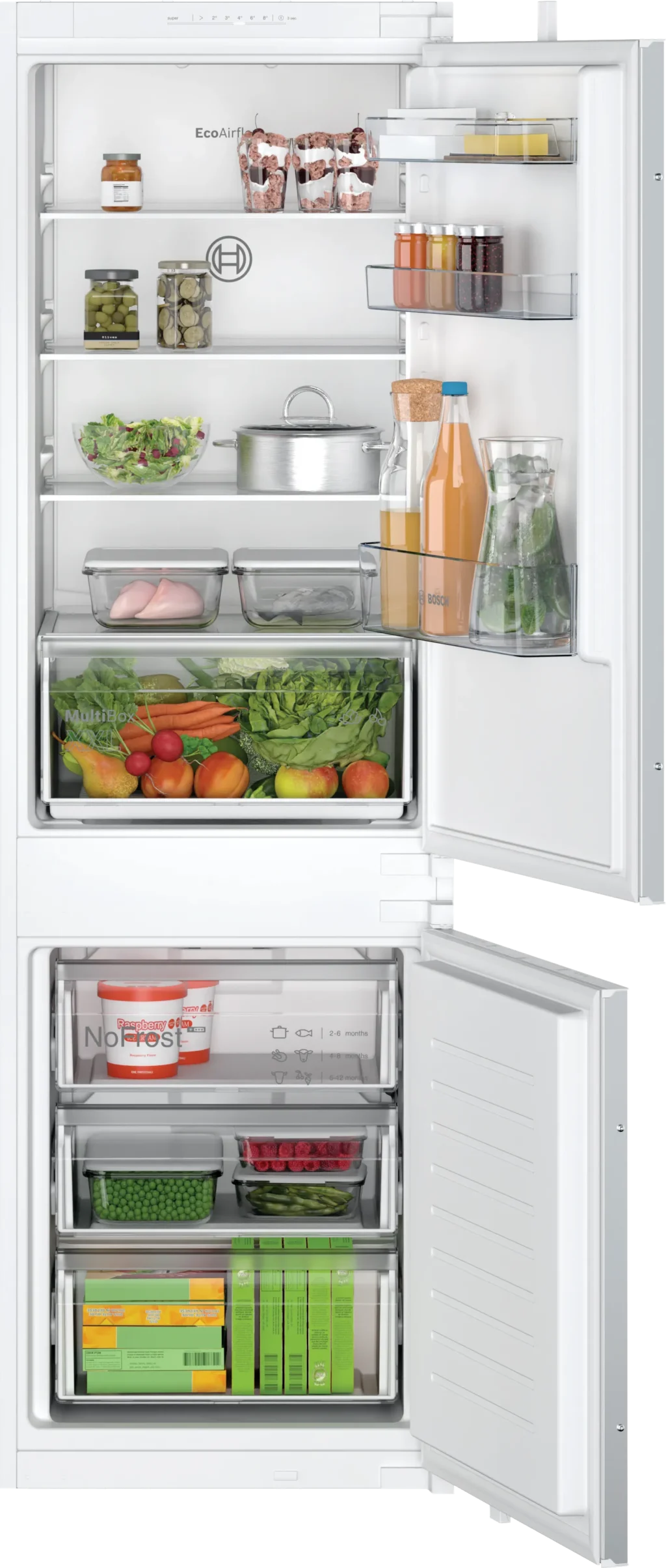 Frigorifero combinato da incasso Bosch Serie 2 177.2 x 54.1 cm - KIN86NSE0