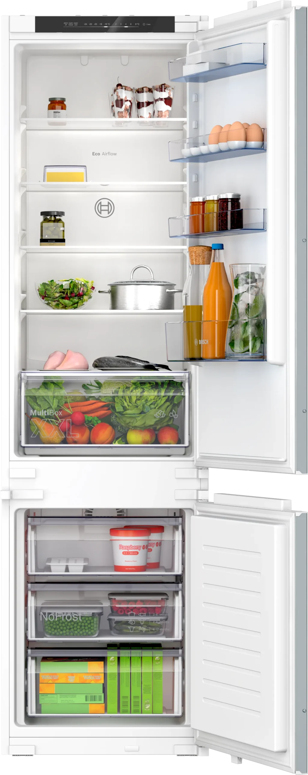 Frigorifero combinato da incasso Bosch Serie 2 193.5 x 54.1 cm - KIN965SE0