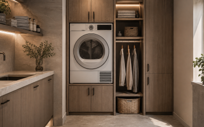 Asciugatrice a condensazione da incasso: vantaggi per lavanderie di design